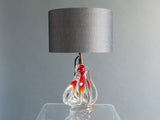 1960s Belgium Doyen Crystal Handblown Lamp Base