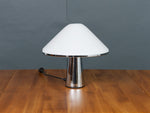 1970s iGuzzini Chrome and Lucite Mushroom Table Lamp
