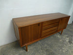 Morris of Glasgow Walnut and Teak Sideboard