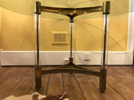 Vintage Brass, Perspex and Glass Table