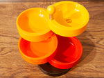 1970's Emsa W. Germany Space Age Stackable Snack Dishes