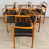 Pair of OD70 Kai Kristiansen Carver Dining Chairs for Oddense Maskinsnedkeri