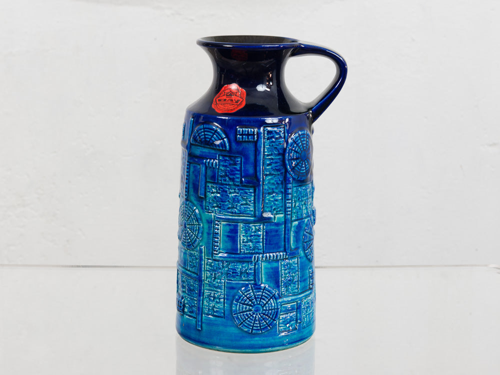 1970's Blue Bay Keramik West German Pottery Vase – retro living uk