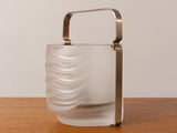 1970s Azteca Frosted Glass Ice Bucket by Fabio Frontini