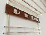 GERMAN WALL HANGING TEAK COAT RACK