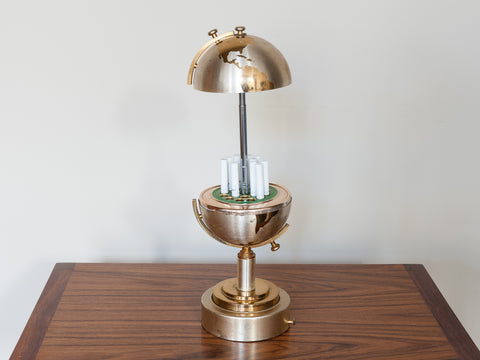 Vintage Musical Rotating Globe Pull Up Cigarette Holder – retro living uk