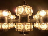 Mid-Century Crystal Kinkeldey Ceiling Lights