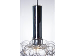 1960s Clear Glass Bubble Hanging Light by Helena Tynell for Glashutte Limburg