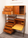 1960s Staples Ladderax Teak Double Shelving System