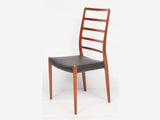 Set of 4 Neils O.Moller Model 82 Teak Ladder Back Dining Chairs