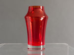RIIHIMAKI RED GLASS VASE BY TAMARA ALADIN