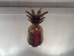 VINTAGE SMALL BRASS PINEAPPLE COCKTAIL STICK HOLDER