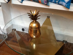 VINTAGE LARGE BRASS PINEAPPLE ICE BUCKET