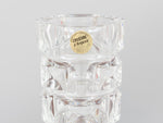 1960s CRISTAL D'Arques French Lead Crystal Faceted Vase