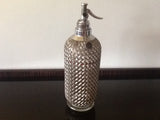 VINTAGE GLASS & METAL MESH SPARKLETS SODA SYPHON