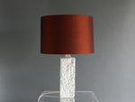 1960S TEXTURED BISQUE LAMP BASE