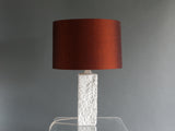 1960S TEXTURED BISQUE LAMP BASE