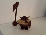 1960's Wooden Danish Viking Figure