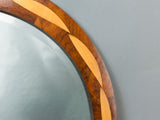 Toby Winteringham 'Plexus' Round Inlaid Bevelled Mirror