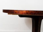 Mid-Century Finnish Isku Rosewood Extendable Pedestal Dining Table