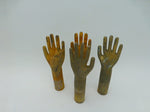 Galvanized copper hands, glove molds
