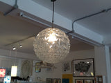 German Large Clear Glass Globe Light