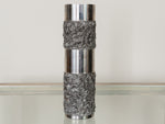 Midcentury Brutalist BMF Steel Cylinder Vase