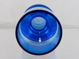 1970s Finnish Riihimaki Lasi Oy Blue Glass Vase No 1472