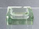 Vintage Square Heavy Glass Ashtray