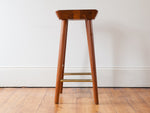 Vintage Bentwood Solid Teak Ply Bar Stool