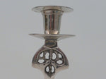 Art Nouveau Nickel Steel Candlesticks