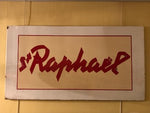 Large 1960's original enamel advertising sign for St. Raphael Aperitief