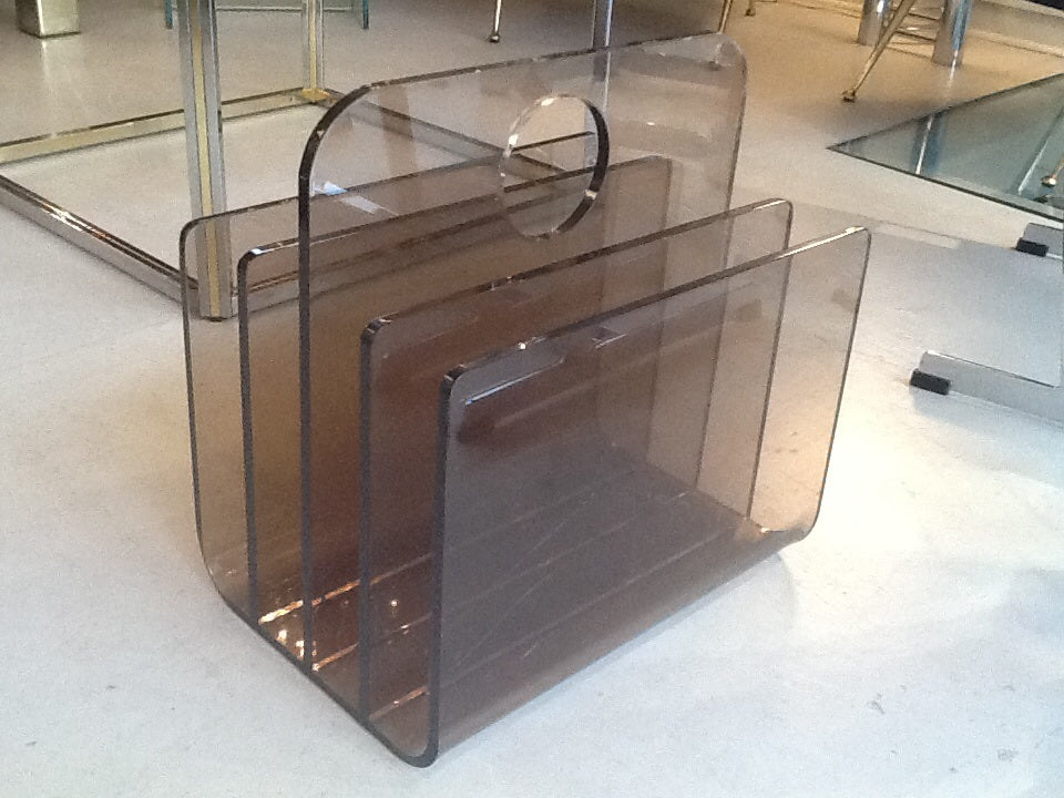 1970'S BELGIUM PERSPEX MAGAZINE RACK – retro living uk