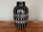 MIDCENTURY ANTON PIESCHE SGRAFFITO DIAMOND GERMAN POTTERY VASE