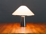 1970s iGuzzini Chrome and Lucite Mushroom Table Lamp