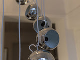 1970s Guzzini Chrome Ball Cascading Hanging Light