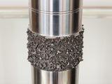 Midcentury Brutalist BMF Polished Steel Cylinder Vase