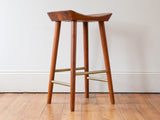 Vintage Bentwood Solid Teak Ply Bar Stool