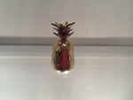 VINTAGE SMALL BRASS PINEAPPLE COCKTAIL STICK HOLDER