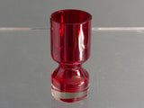Swedish Alsterfors Red Art Glass Vase by Per Olof Strom