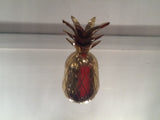 VINTAGE SMALL BRASS PINEAPPLE COCKTAIL STICK HOLDER