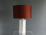 1960S TEXTURED BISQUE LAMP BASE