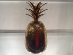 VINTAGE LARGE BRASS PINEAPPLE ICE BUCKET