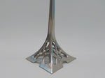 Art Nouveau Nickel Steel Candlesticks