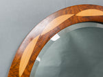 Toby Winteringham 'Plexus' Round Inlaid Bevelled Mirror