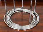 Chrome Circular Five Candle Candleholder