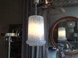 White Glass Mottled Hanging Light