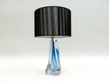 Val St Lambert Blue Lamp Base