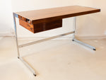 1970s Merrow Associates Rosewood and Chrome Desk