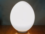 1970s Laurel Frosted White Glass "Egg" Lamp